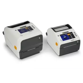 Zebra ZD621d-HC direct-thermo labelprinter - 203 dpi - 4,3 inch kleuren-touch-LCD - USB 2.0, LAN, serieel, USB Host - wit