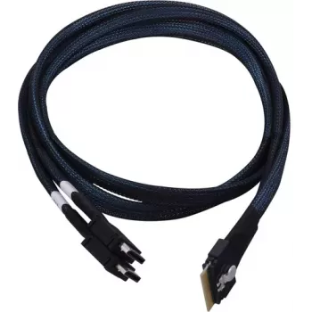 Microchip Adaptec interne NVMe-kabel 1x SFF-8654 x8 naar 2x SFF-8612 x4 (OCuLink) 0,8 m SlimSAS naar OCuLink voor NVMe-drives