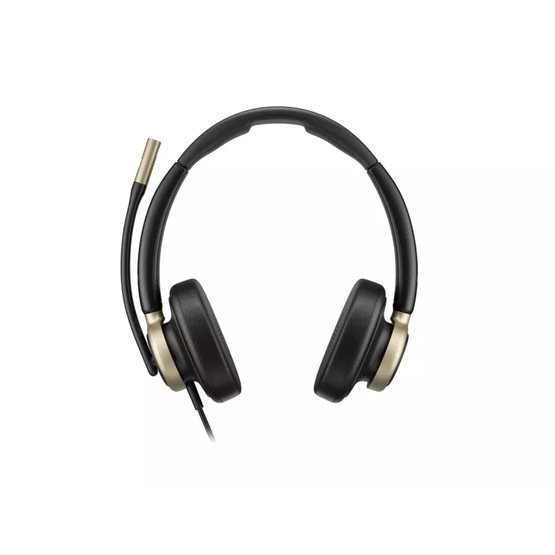 HP Poly Mission 825 bedrade stereo-USB-headset met ANC - zwart