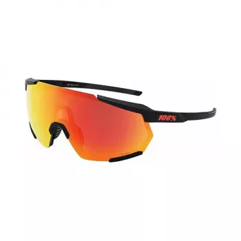 100% Racetrap 3.0 HiPER Lens Soft Tact Black prestatie-zonnebril