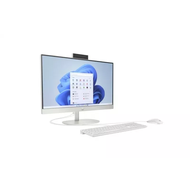 HP All-in-One 24-cr0068nf, Intel Processor N300, 8GB RAM, 256GB SSD, 23,8 inch FHD-scherm, Windows 11 Home, Starry White (refurbished)
