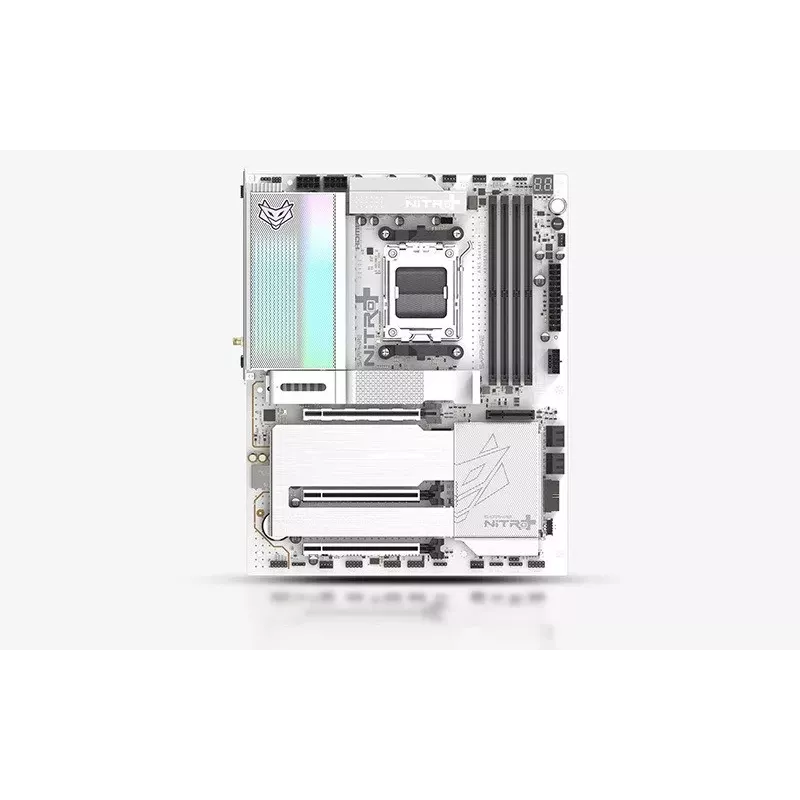 SAPPHIRE NITRO+ X870EA PHANTOMLINK P.E moederbord, AMD X870E, socket AM5, DDR5, Wi-Fi 7, wit/zwart