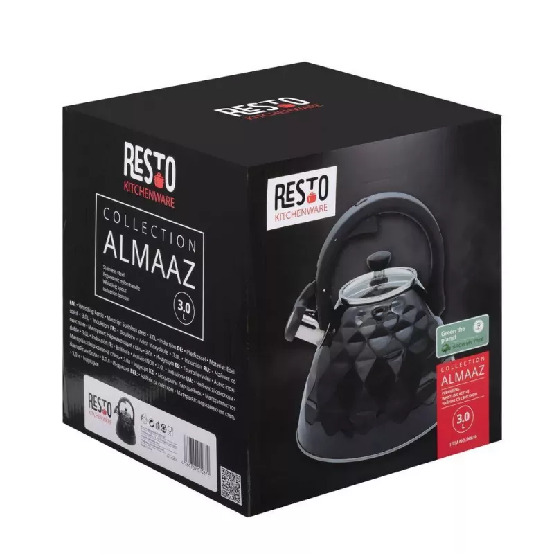RESTO fluitketel 3L RVS zilver/zwart 90610