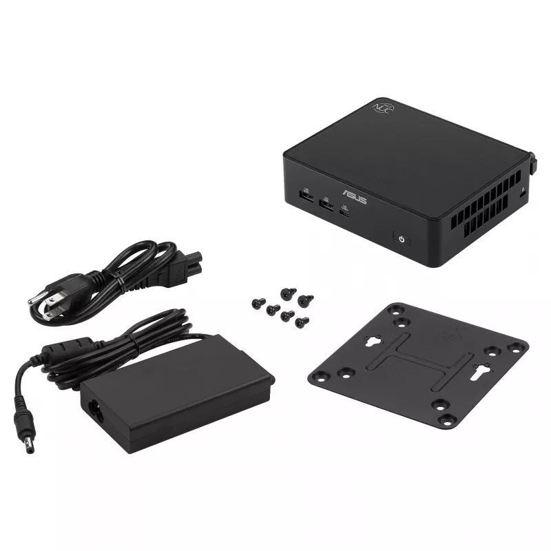 ASUS NUC 16 Pro Grand Canyon RNUC16GDKV560002 Slim Kit barebone mini-pc, Intel Core Ultra 5 vPro, EU-netsnoer, zonder besturingssysteem, zwart