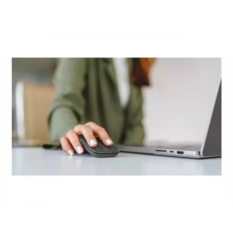 Logitech Mobi Fold for Business - draadloze muis - rechtshandig - grafiet