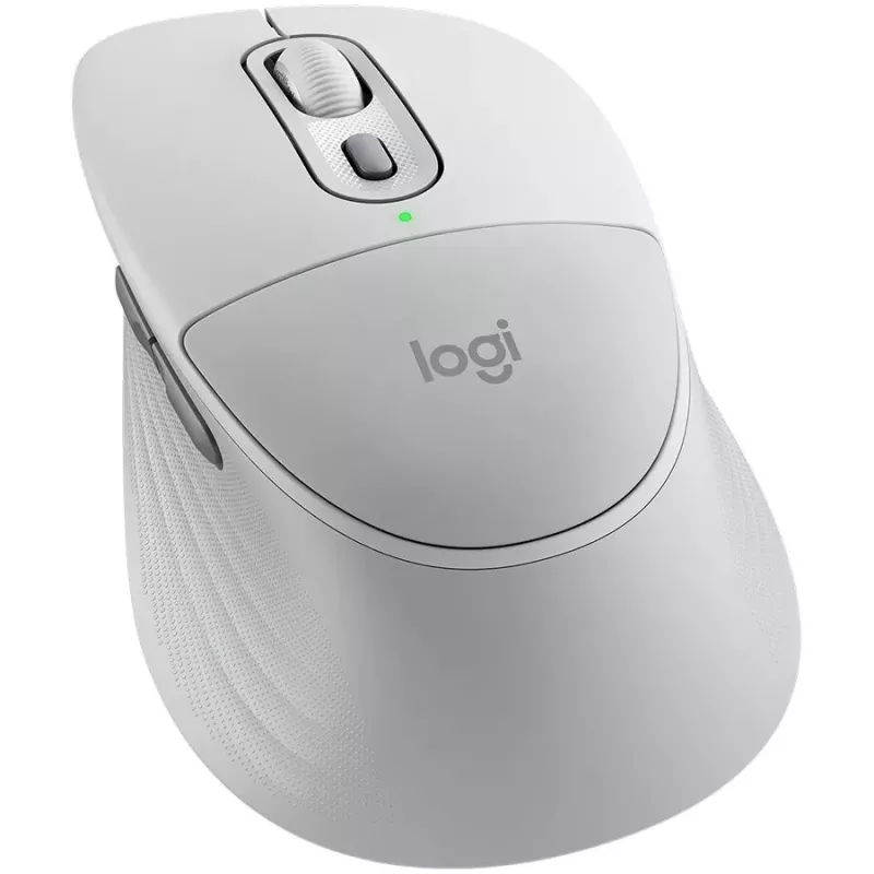 Logitech Signature Comfort Plus M850L Draadloze muis - Gebroken wit - Bluetooth