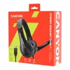 CANYON PC-headset CHSU-1 PC Mic USB 2m zwart