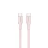 CANYON USB-C naar USB-C-kabel 60W 1m siliconen Pink Sand