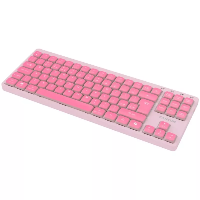 CANYON toetsenbord OnType 10 Low Profile EN bedraad roze