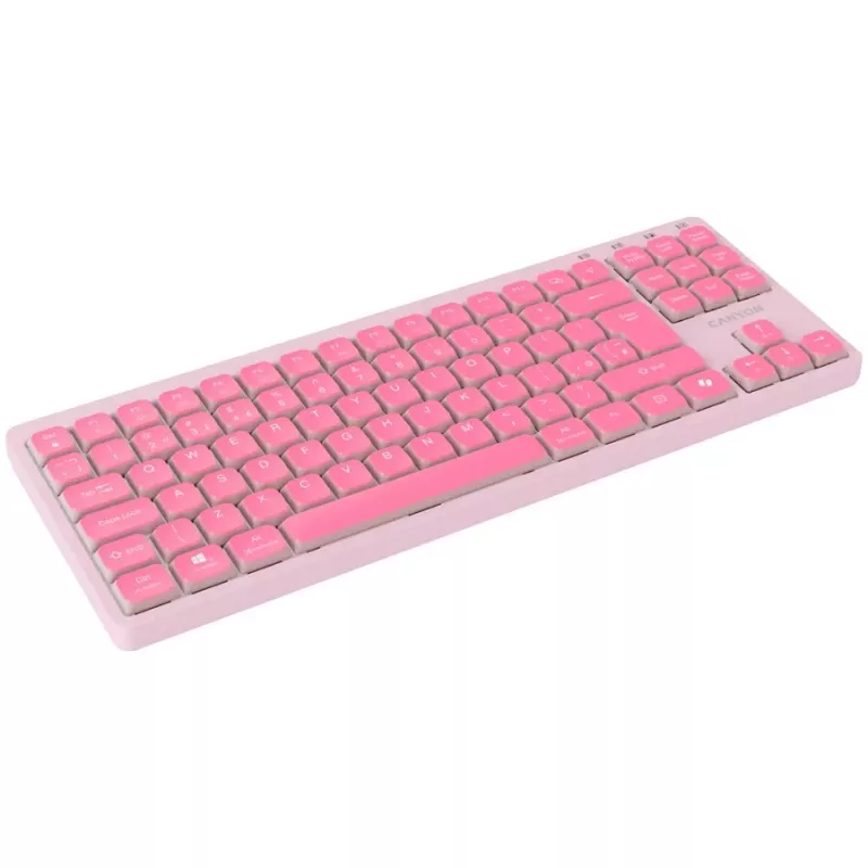 CANYON toetsenbord OnType 10 Low Profile EN bedraad roze