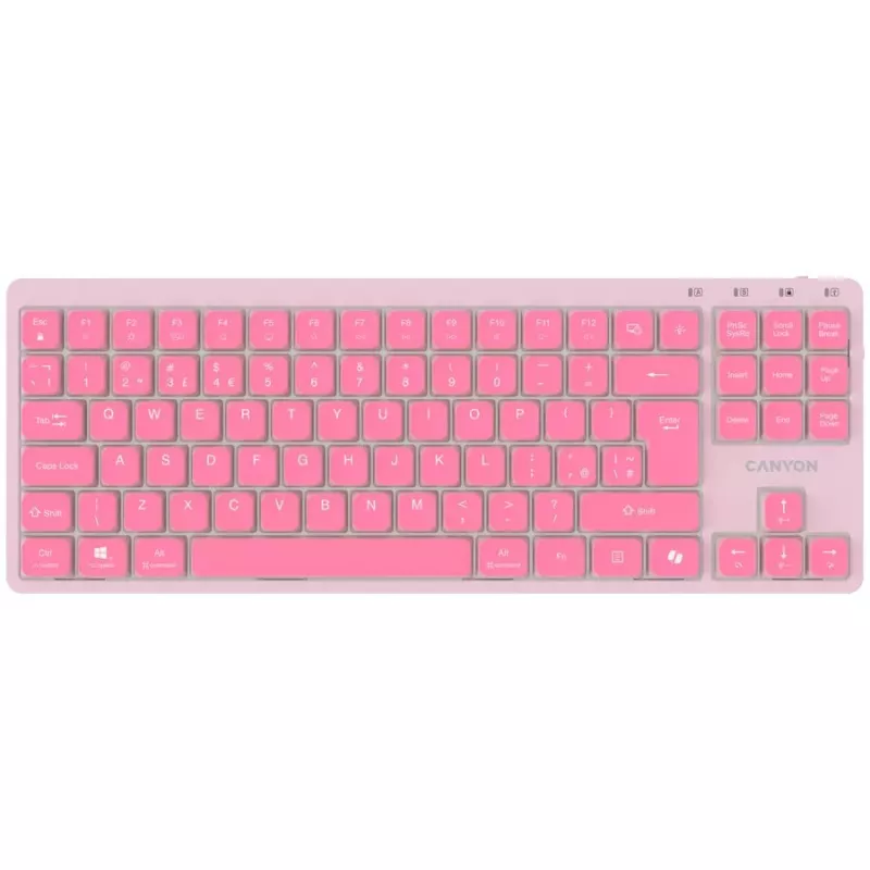 CANYON toetsenbord OnType 10 Low Profile EN bedraad roze
