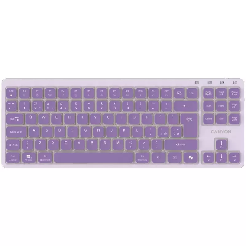 CANYON toetsenbord OnType 10 Low Profile EN bedraad paars