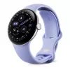 Google Pixel Watch 4 - 41 mm - Polished Silver aluminium - Iris Active Band - Wear OS-smartwatch