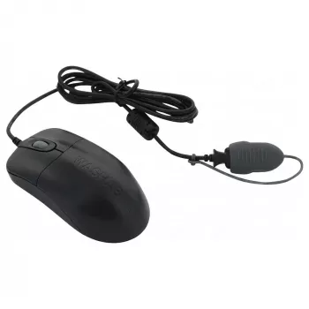 Seal Shield Silver Storm bedrade optische muis, 3 knoppen, USB, zwart, 800 DPI, IP68 waterdicht, vaatwasmachinebestendig