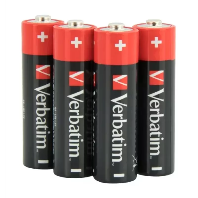 Verbatim 49501 alkalinebatterijen AA LR6 (4 stuks/verpakking)