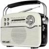 SVEN SRP-500 Draagbare Bluetooth-luidspreker, wit (3W, FM/AM/SW-radio, USB, microSD, AUX, accu)