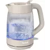 Tefal Morning Glass elektrische waterkoker KO2G0BE0, 1,7 l, 2000 W, 360° draaibare voet, grijs/transparant