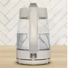 Tefal Morning Glass elektrische waterkoker KO2G0BE0, 1,7 l, 2000 W, 360° draaibare voet, grijs/transparant
