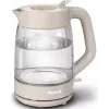 Tefal Morning Glass elektrische waterkoker KO2G0BE0, 1,7 l, 2000 W, 360° draaibare voet, grijs/transparant