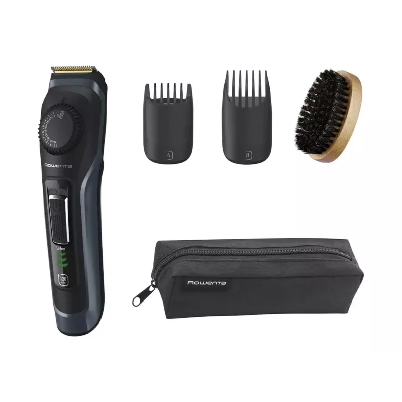 Rowenta baartrimmer TN3804E0 Virtuo draadloos 39 lengtestanden zwart/blauw