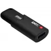 Emtec USB 3.2 Click Secure B120 256GB USB-stick zwart