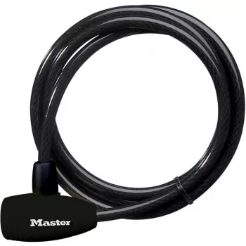 Master Lock 8154EURD Kabelslot met sleutel, 1,8 m x 10 mm, Zwart