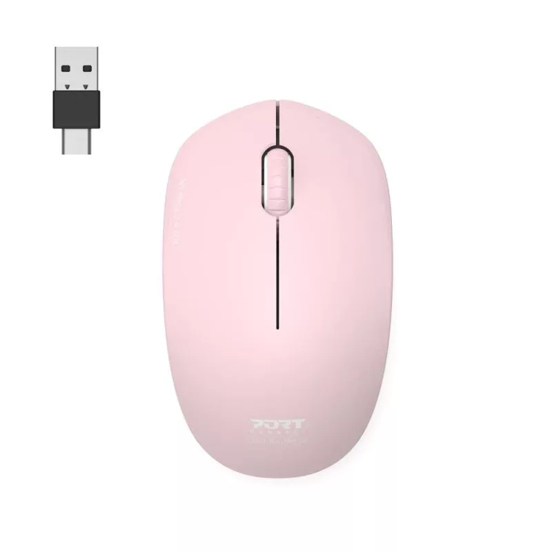 PORT CONNECT Mouse Collection II draadloos 2,4 GHz roze