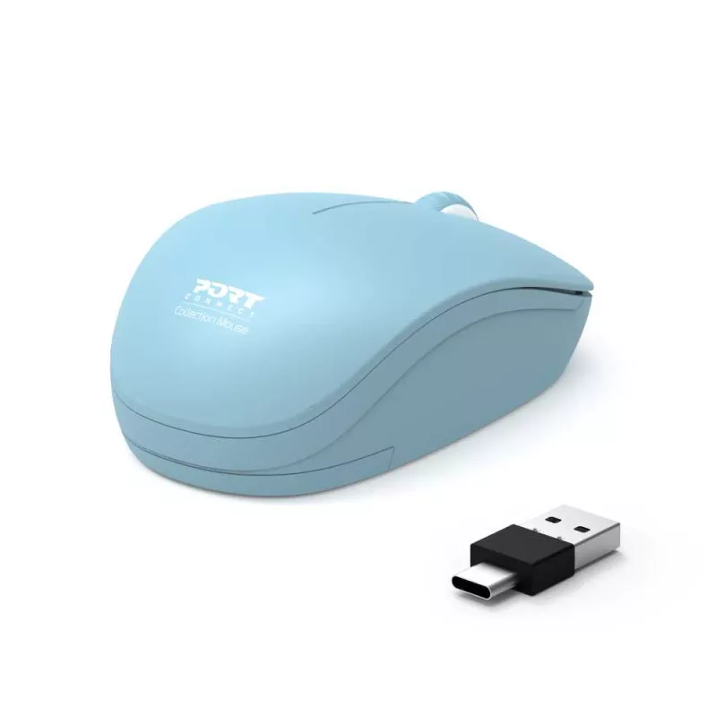 PORT CONNECT Mouse Collection II draadloos 2,4 GHz pastelblauw