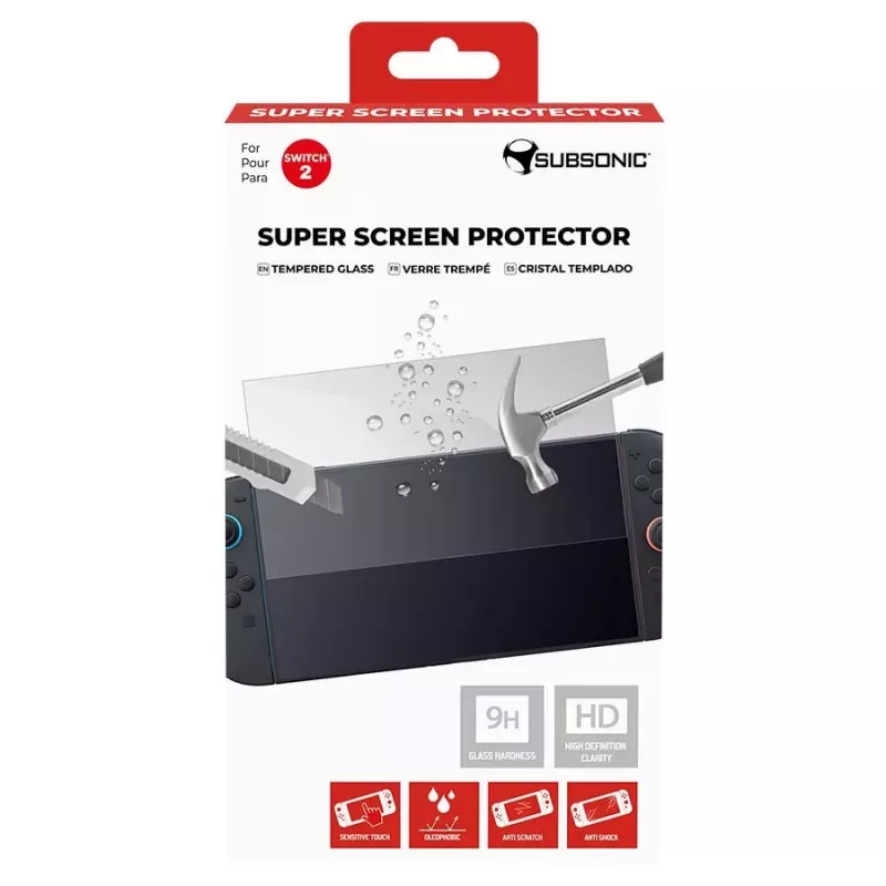 Subsonic Super Screen Protector gehard glas voor Nintendo Switch 2