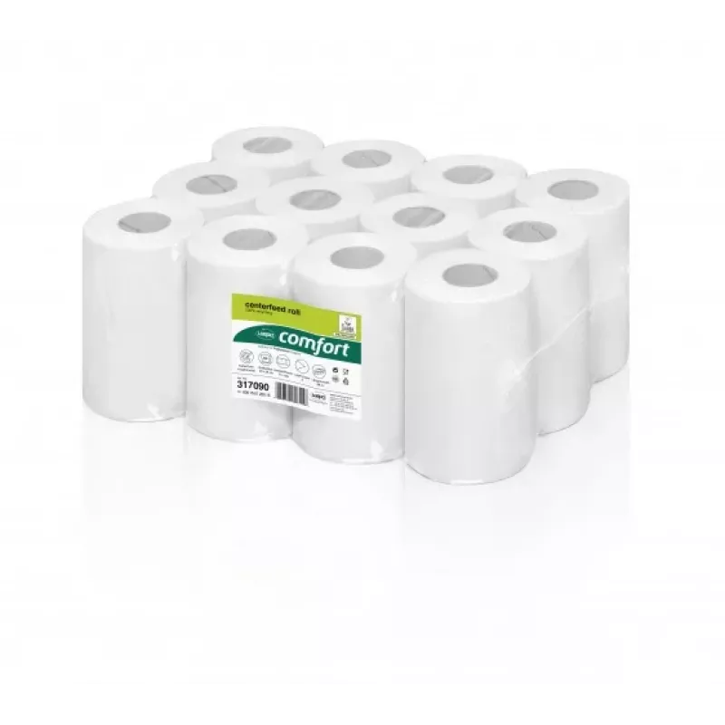 WEPA midden-uittrekrollen voor dispensersysteem RPMB268, 68 m, 195 vellen, 20x35 cm, gerecycled tissue (12 rollen)