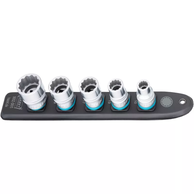 HAZET 900Z dopsleutelset - 1/2 inch aandrijving - 25-delig - metrisch/inch - chroom-vanadiumstaal