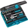HAZET 853-1 dopsleutelset 1/4 inch aandrijving 36-delig metrisch/inch