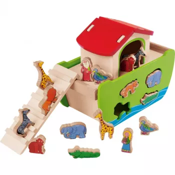 SIMBA-DICKIE Noah's Ark houten steekspel (21 delen)