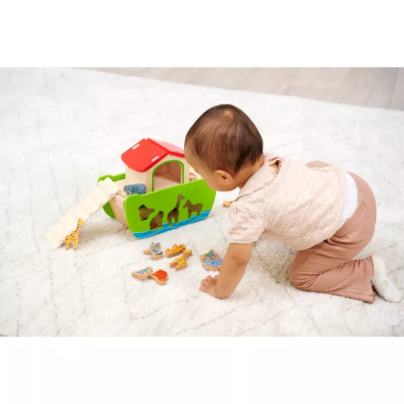 SIMBA-DICKIE Noah's Ark houten steekspel (21 delen)