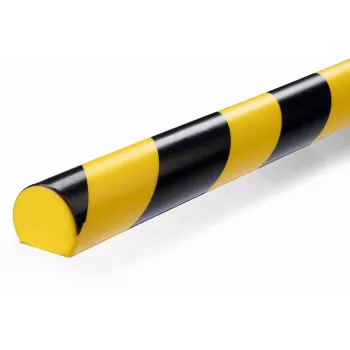 Durable S32R vloerkabelbrug, PVC, zwart/geel, afgerond, 1000 mm
