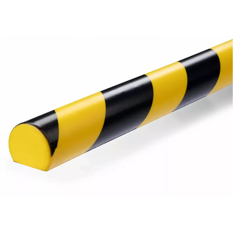 Durable S32R vloerkabelbrug, PVC, zwart/geel, afgerond, 1000 mm