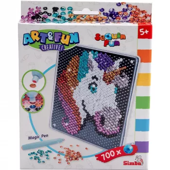 SIMBA-DICKIE Art & Fun Sequin Unicorn knutselset