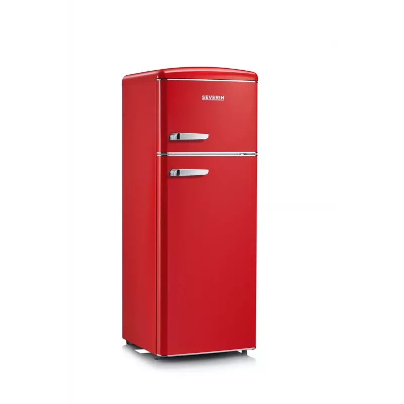 SEVERIN RKG 8930 Retro Red koel-vriescombinatie, 208 L, energieklasse E