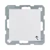 Berker 47528989 stopcontact Schuko type F 1-voudig IP44 polarwit glanzend S.1