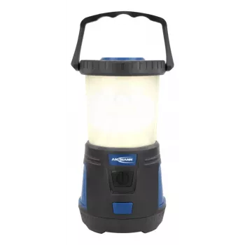 ANSMANN CL600B accu-camplantaarn - zwart/blauw - ABS - ophanghaak - IPX4 - 600 lumen