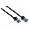 GoodConnections RNS® SlimLine Cat.6A U/FTP patchkabel, LSZH, 500MHz, koper, zwart, 2m