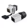 GoodConnections Industrial Connector S6 - lege stekker, RJ45 uitsparing, metaal, Good Connections®