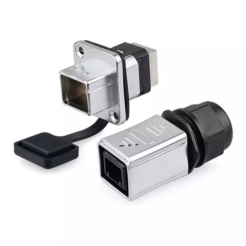 GoodConnections Industrial Connector S6 - lege stekker, RJ45 uitsparing, metaal, Good Connections®