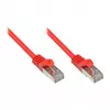 GoodConnections Alcasa Cat5e RJ-45 patchkabel, 0,15m, rood, vergulde aansluitingen