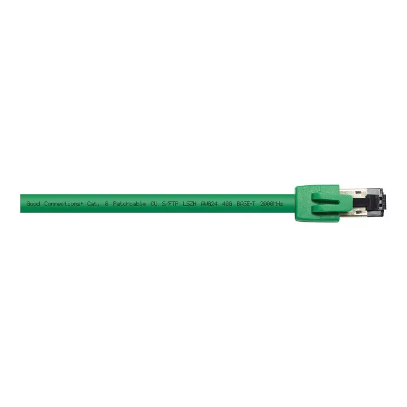 GoodConnections RNS® patchkabel Cat. 8.1, S/FTP, PiMF, LSZH, 2000MHz, 40Gbit/s, groen, 2m