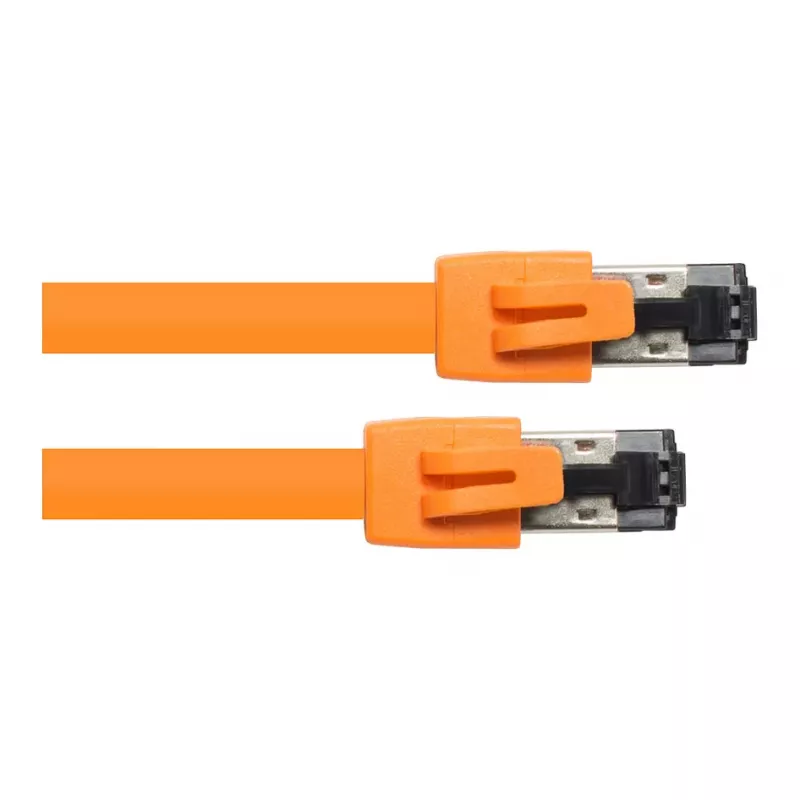 GoodConnections RNS® Cat.8.1 S/FTP patchkabel, LSZH, 2000MHz, 40Gbit/s, oranje, 1m
