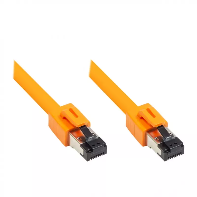 GoodConnections RNS® Cat.8.1 S/FTP patchkabel, LSZH, 2000MHz, 40Gbit/s, oranje, 1,5m