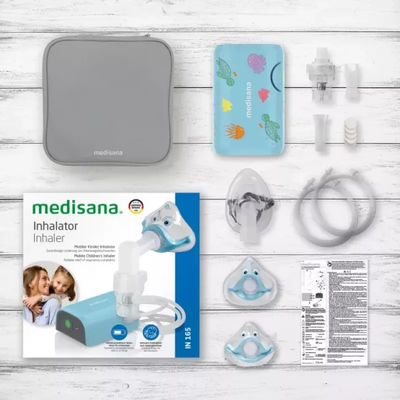 MEDISANA Vernevelaar IN 165 Compressor-Vernevelaar Wit/Blauw