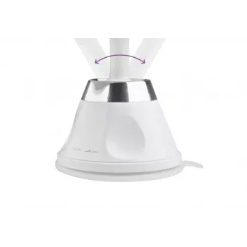 Medisana CM 850 LED Kosmetische Spiegel met 5-voudige Vergroting, Daglichtwit LED, Touchsensor, 360° Draaibaar, Zilver