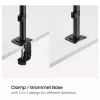 Equip tafelhouder voor 17-32 inch beeldschermen, 360° draaibaar, 10 kg, zwart